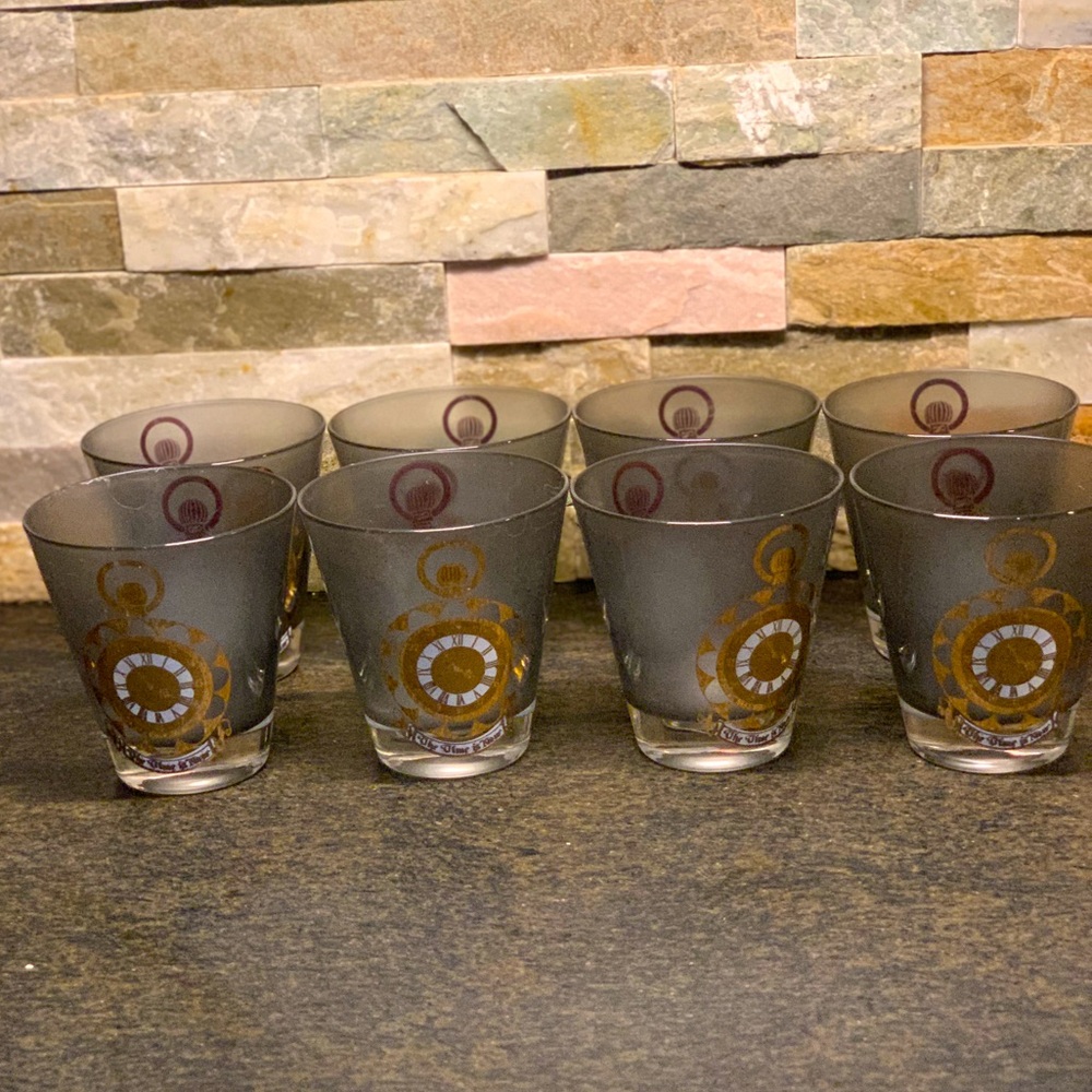 CULVER GLASS COMPANY | Set of 8 | The Works Cocktail/Whiskey Glasses